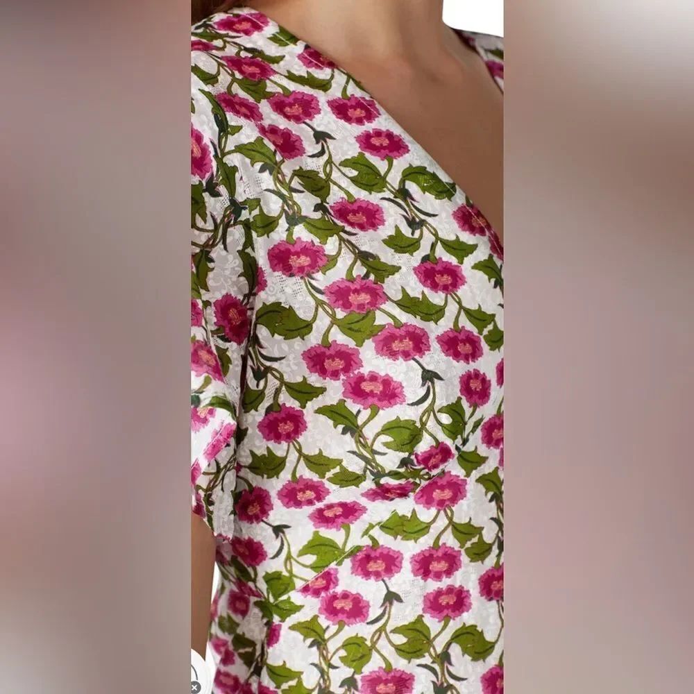 Roller Rabbit Floral Issa Dress Size Medium - Picture 4 of 9